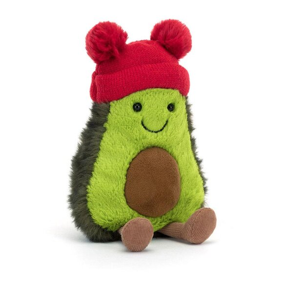 RETIRED Amuseables Bobble Avocado Jellycat Plush Winter Holiday NWT A6BA - Picture 2 of 6